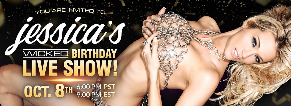 Jessica Drake feiert ihren Geburtstag live auf Wicked.com