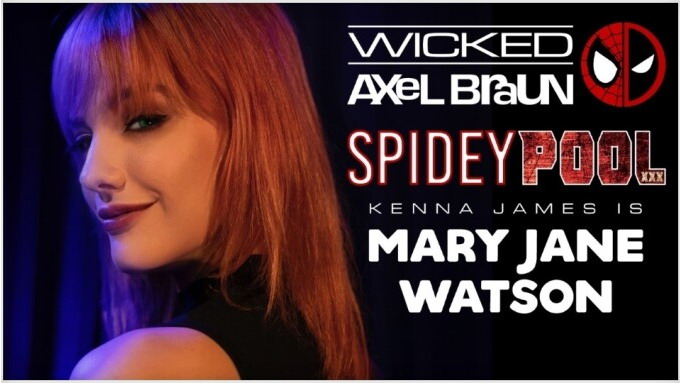 Kenna James spielt die Rolle der Mary Jane Watson in Axel Brauns Parodie 'Spideypool'