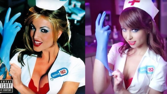 Riley Reid belebt die ikonische Krankenschwester in Blink-182's 'Enema of the State' Teaser.