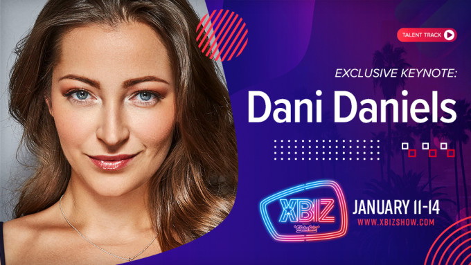  Dani Daniels hält die Eröffnungsrede zum XBIZ 2021 Talent Track